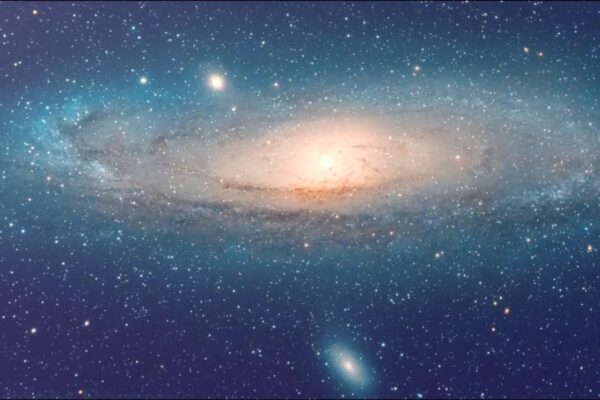 Picture of stars and planets