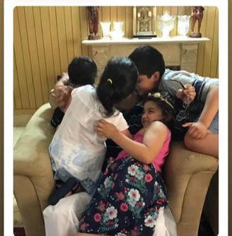 Grandparent and grandchildren